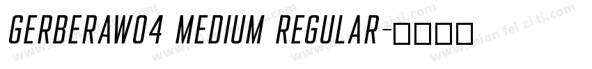 GerberaW04 Medium Regular字体转换